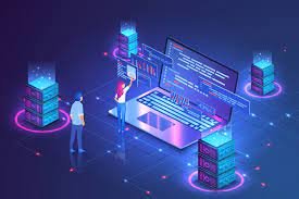 Students using tablets in a modern classroom, symbolizing digital transformation.