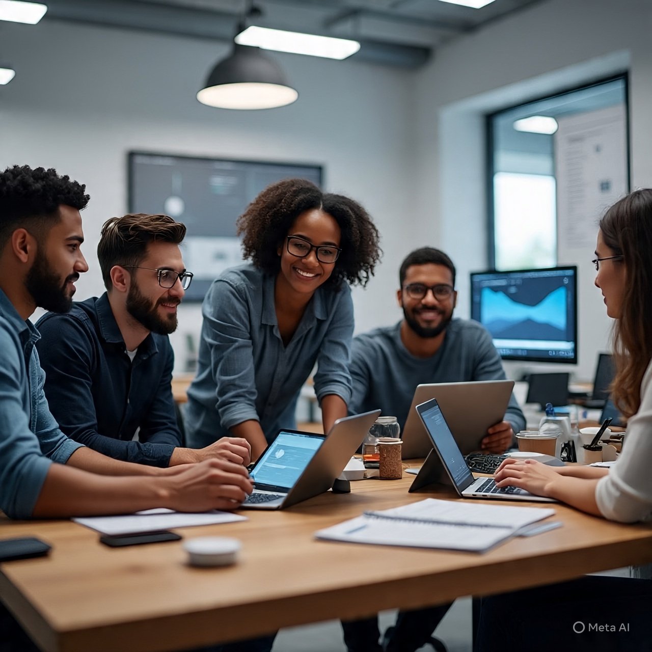 Skulvanta team members collaborating on software development, symbolizing innovation.